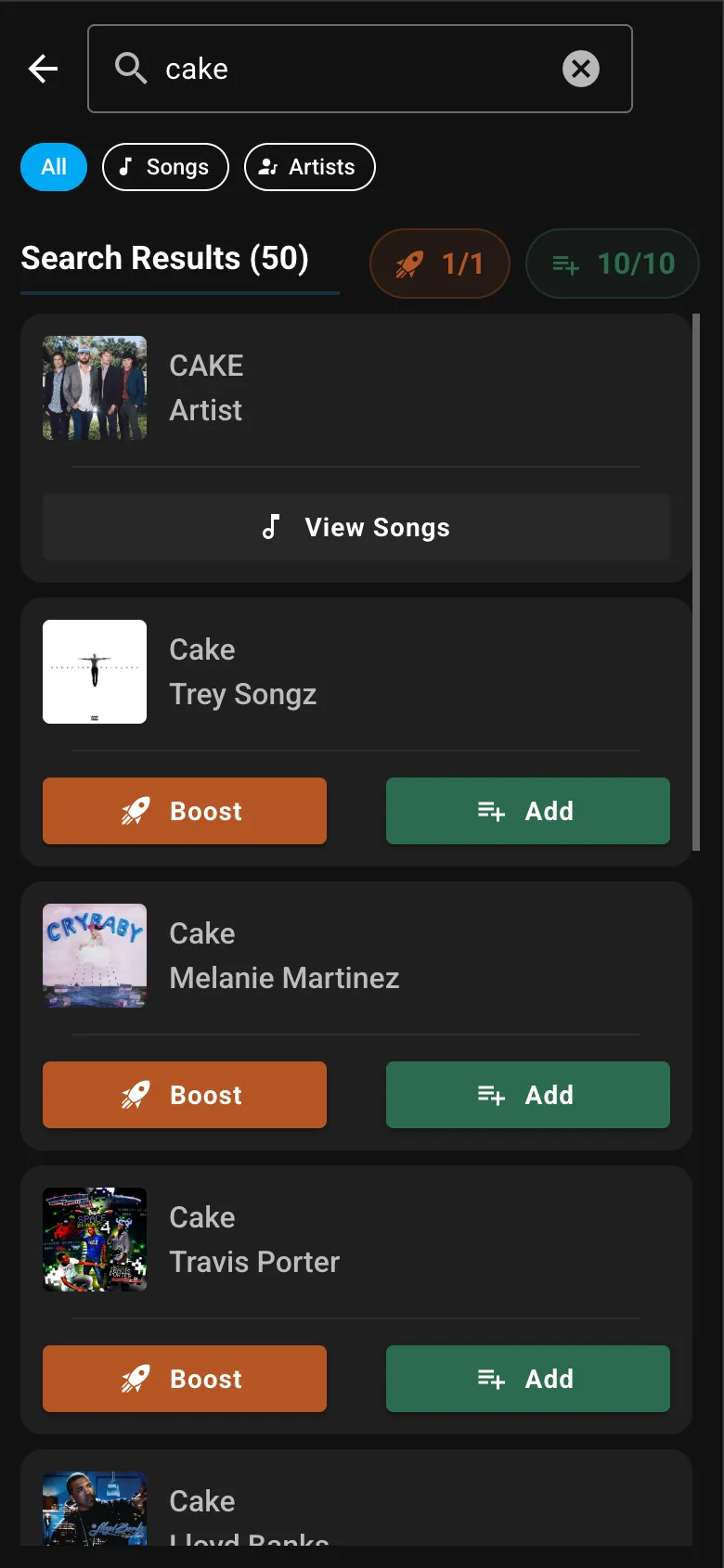 Guest View - Search
